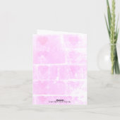 Eule Liebe immer Valentinstag-Karte Karte (Rückseite)