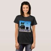 Eule Liebe seinen Kaffee T-Shirt (Vorne ganz)