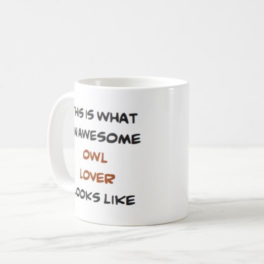 Eule-Liebhaber, phantastisch Kaffeetasse (Vorderseite Links)