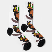 Eule liebt Art Socken (Rechts)