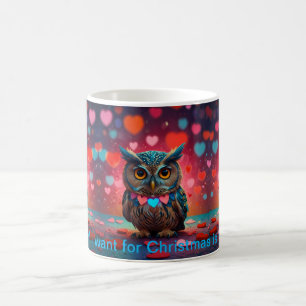 Eule liebt dich immer kaffeetasse