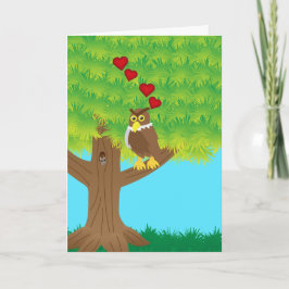 Eule liebt dich immer karte