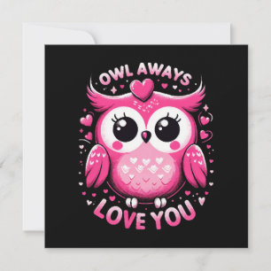 Eule liebt dich immer - Valentinstag Einladung