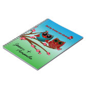 Eule liebt Ihr-Spiral-Notebook Notizblock (Linke Seite)