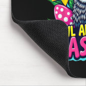 Eule liebt Ostern immer Bunte Frohe Ostern Eier Mousepad (Ecke)