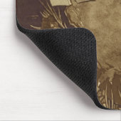Eule liest bei Mondlicht Mousepad (Ecke)
