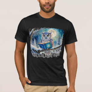 Eule liest Big Book Wir werden erstaunt sein - Gen T-Shirt