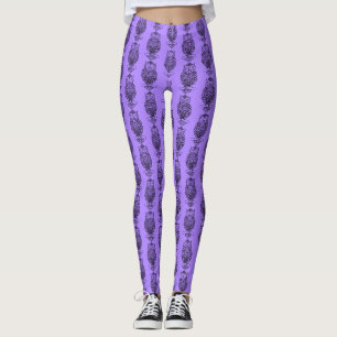 Eule (lila) - Leggings
