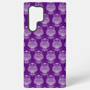 Eule (lila) - Samsung Case Galaxy Hülle