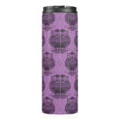 Eule (lila) - Thermaltumbler Thermosbecher (Rückseite)