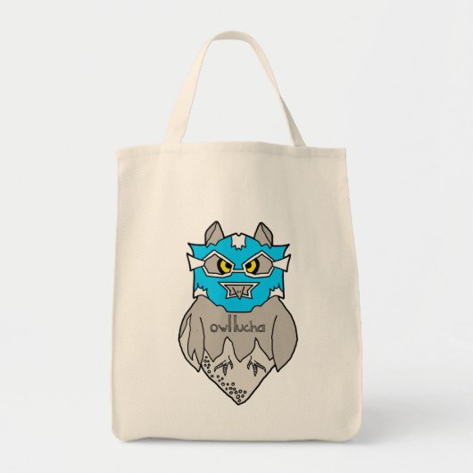 Eule Lucha Lebensmittelgeschäft-Tasche Tragetasche (Vorne)