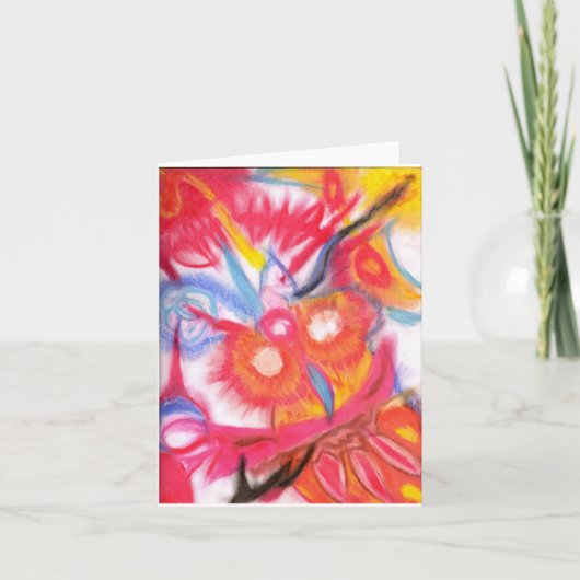 "Eule-Magie" Dankeskarte (Vorderseite)