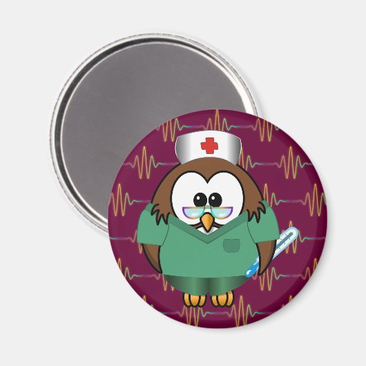 Eule Magnet (Vorderseite/Rückseite)