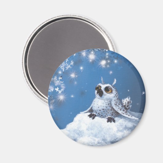 Eule Magnet (Vorderseite/Rückseite)