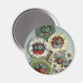 Eule-Magnet Magnet (Vorderseite/Rückseite)