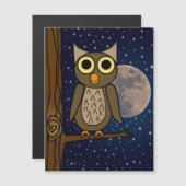 Eule Magnetkarte (Vorne/Hinten)