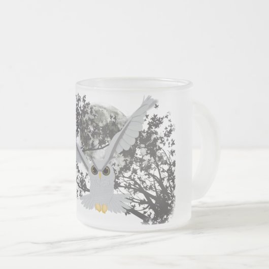 Eule Mattglastasse (VorderseiteRechts)