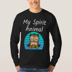 Eule Mein Seelentier Entspannende Meditation Yoga T-Shirt