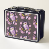 Eule Metall Brotdose (Rückseite)