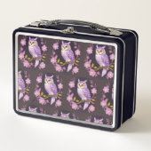 Eule Metall Brotdose (Vorderseite)