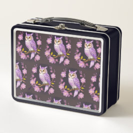 Eule Metall Brotdose