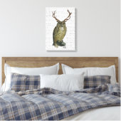 Eule mit Antlern Leinwanddruck (Insitu (Schlafzimmer))
