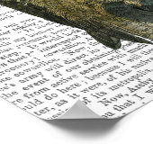 Eule mit Antlern Poster (Ecke)