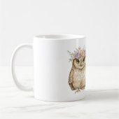 Eule mit Blumen Kaffeetasse (Links)