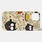 Eule mit Fleisch-Muster Case-Mate iPhone Hülle (Rückseite (Horizontal))