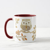 Eule mit Krawatte in der Baum-Tasse Tasse (Links)