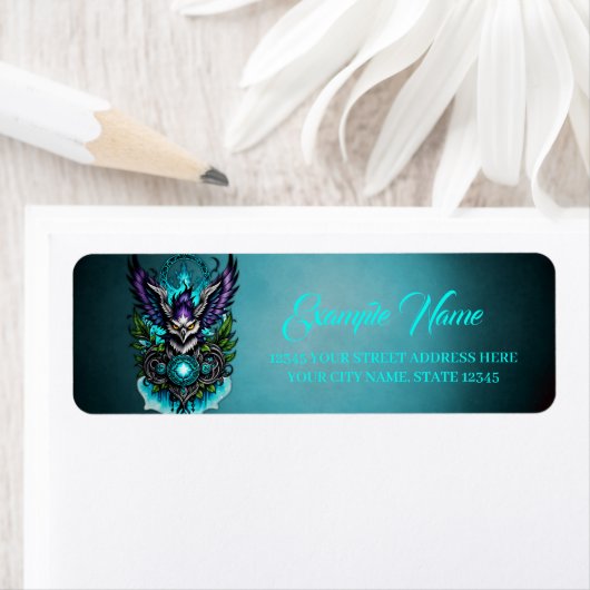 Eule mit magischen Elementen. (Insitu)