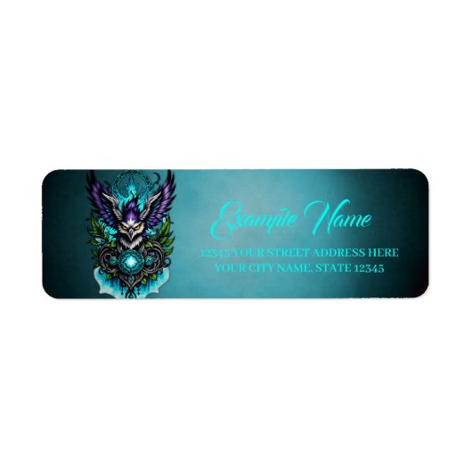 Eule mit magischen Elementen. (Vorne)