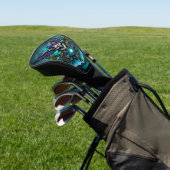 Eule mit magischen Elementen. Golf Headcover (In SItu)