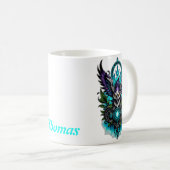 Eule mit magischen Elementen. Kaffeetasse (VorderseiteRechts)