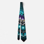 Eule mit magischen Elementen. Krawatte (Rückseite)