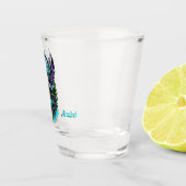 Eule mit magischen Elementen. Schnapsglas (Rechts)