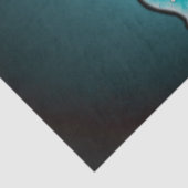 Eule mit magischen Elementen. Seidenpapier (Detail)