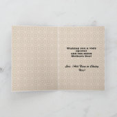 Eule mit Mustache Muttertag Karte (Innenseite)