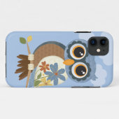 Eule mit Vintagen Blumen Case-Mate iPhone Hülle (Rückseite (Horizontal))
