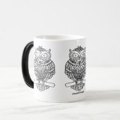 Eule - Morphing-Tasse (11oz) Verwandlungstasse (Vorderseite Links)