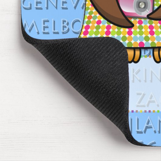 Eule Mousepad (Ecke)