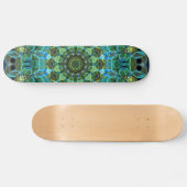 Eule mustert Kaleidoskop Skateboard (Horizontal)