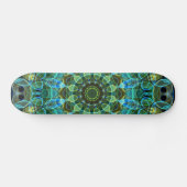 Eule mustert Kaleidoskop Skateboard (Horizontal)