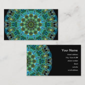 Eule mustert Kaleidoskop Visitenkarte (Vorne/Hinten)