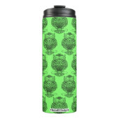 Eule (Neon grün) - Thermal Tumbler Thermosbecher (Vorderseite)