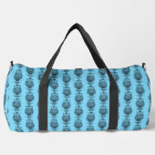 Eule (neonblau) - Duffle-Beutel Duffle Bag (Vorderseite)