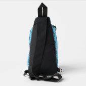 Eule (neonblau) - Sling Bag (Rückseite)