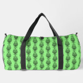 Eule (neongrün) - Duffle-Beutel Duffle Bag (Rückseite)