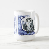 Eule Night Long Kaffeetasse (VorderseiteRechts)