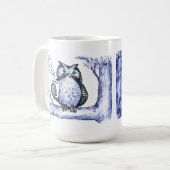 Eule Night Long Kaffeetasse (Vorderseite Links)